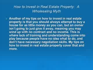 How To Invest In Real Estate Property-WholesaleMythExplained