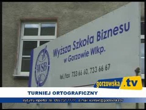 Gorzowska TV: Mistrzowie ortografii do boju