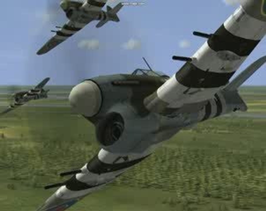 Hawker Typhoon in Action