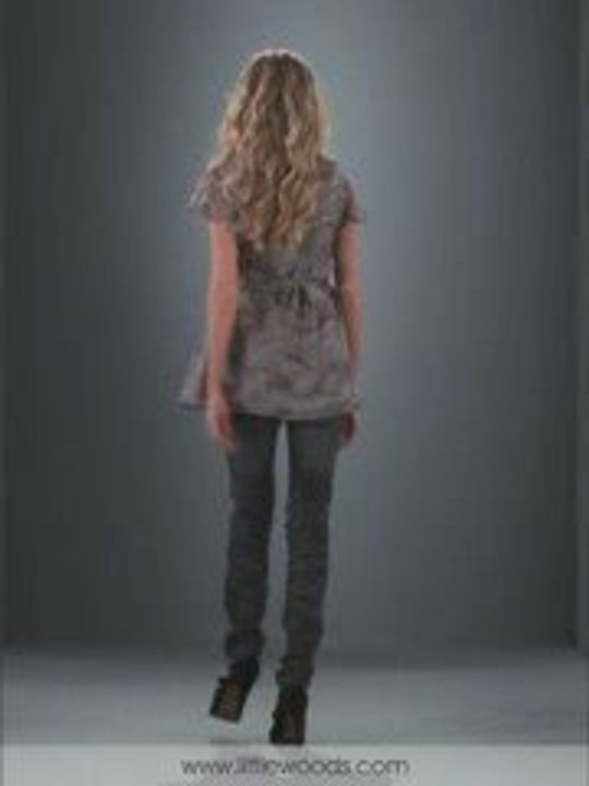 South - Ruffle print blouse