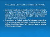Real Estate Sales Tips-Wholesale Property Explained