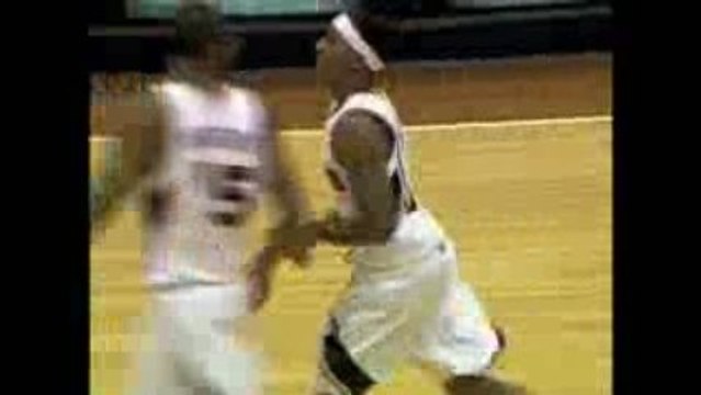 Josh Smith steals the ball, passes it ahead to Jeff Teague