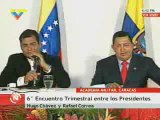 Venezuela y Ecuador unidos para enfrentar a los enemigos