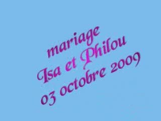 mariage isa et philou