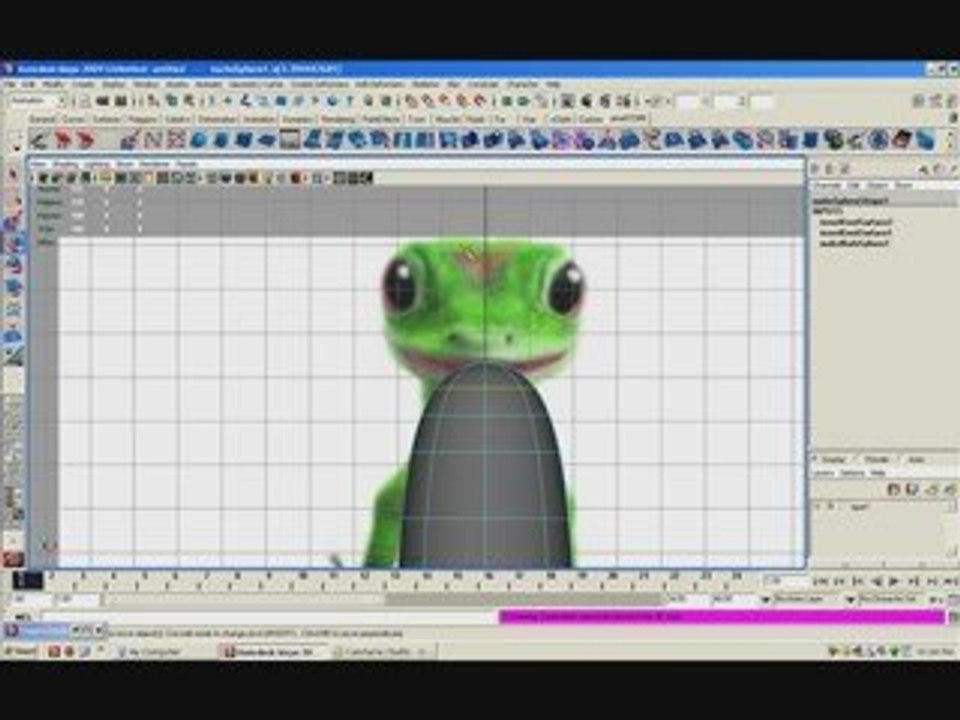 Maya Video Tutorial Model a Gecko