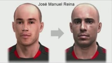 pes 2009 vs pes 2010 yüz karşılaştırmaları