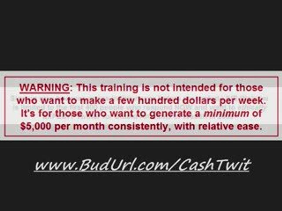 Twitter Cash Video