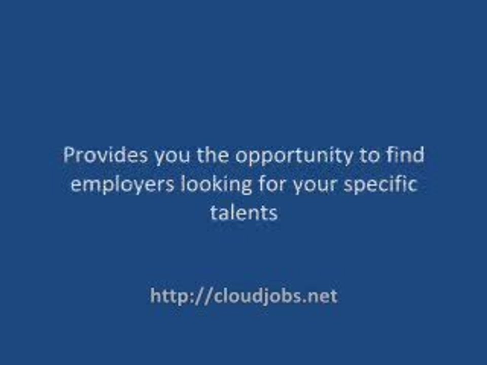 Search Cloud Computing Jobs - Free Service for Employers and