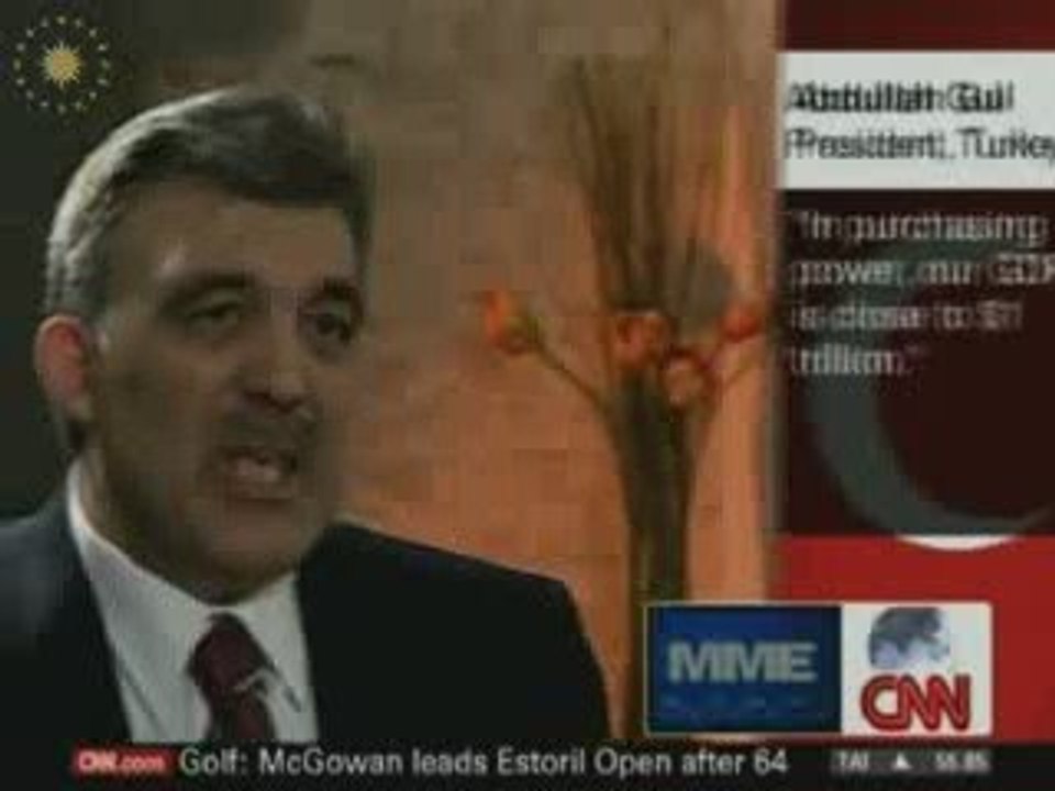 President Abdullah Gül on CNN -part 1