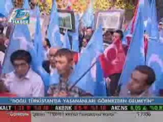 İstanbulda Çine karşi protesto