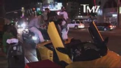 Steve-O dances on $500,000 Lamborghini