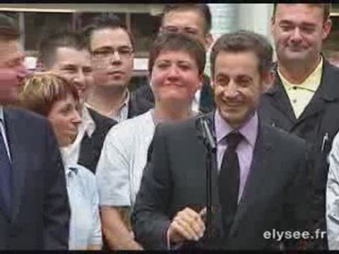 Nicolas Sarkozy - Allocution informelle - Hambach