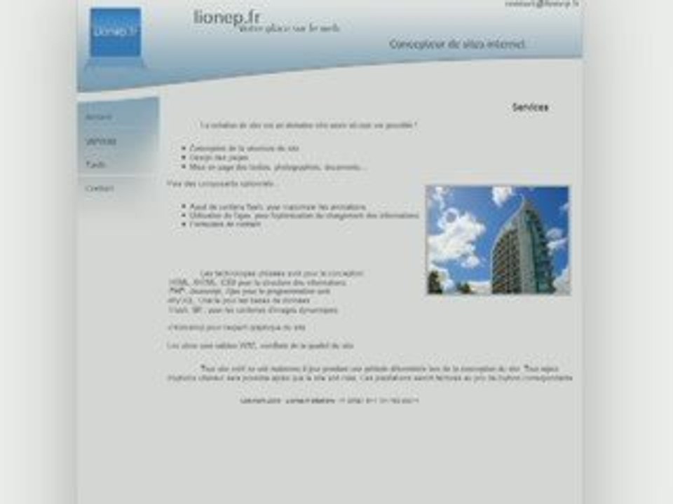 Lionep.fr - Comment créer un site web facilement