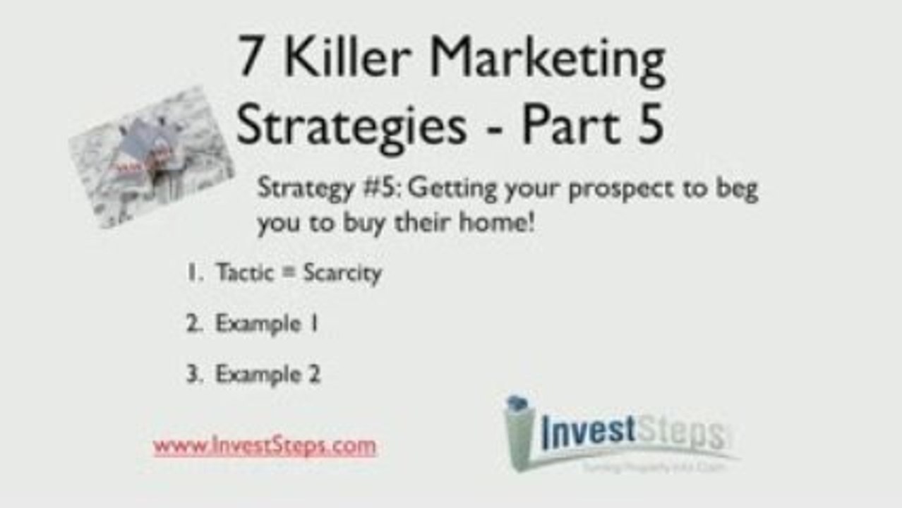 7 Killer Real Estate Investor Marketing Strategies - Part 5