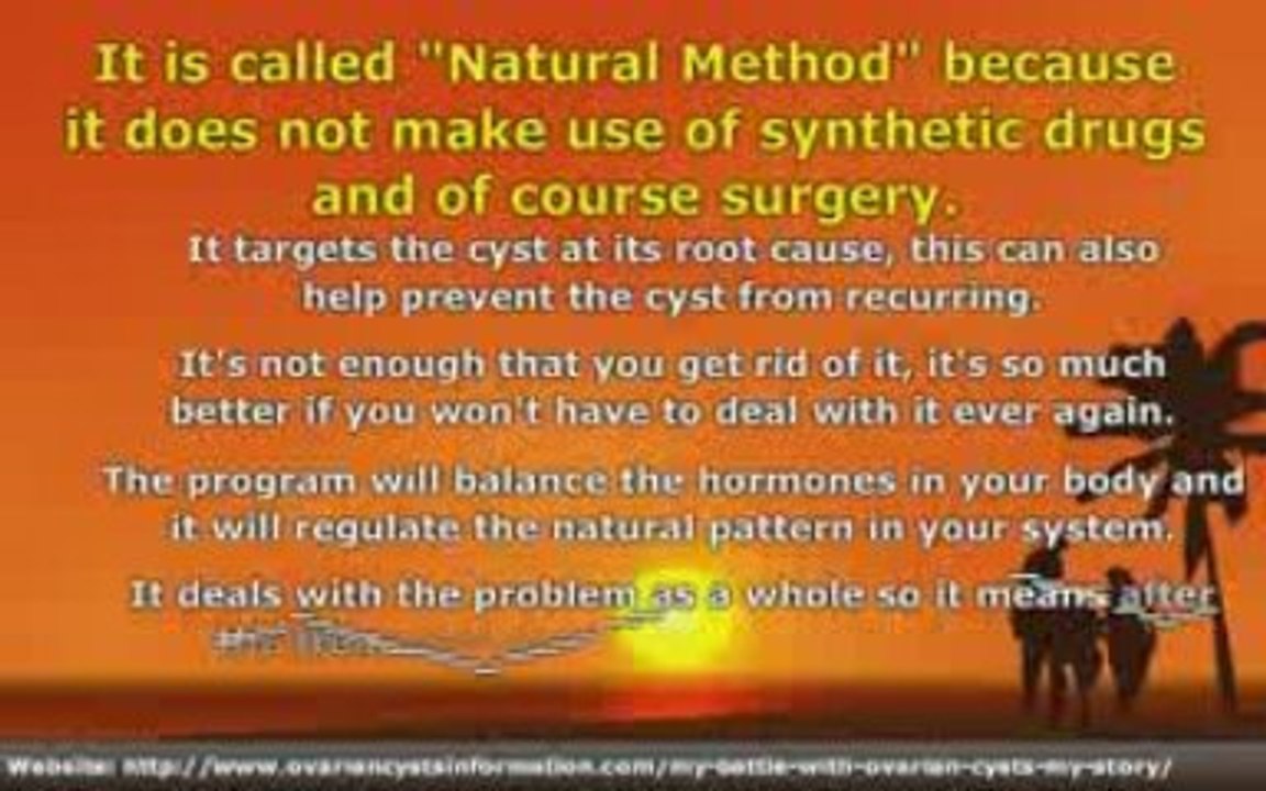 Natural Method of Curing Ovarian Cysts - What You Should Kno