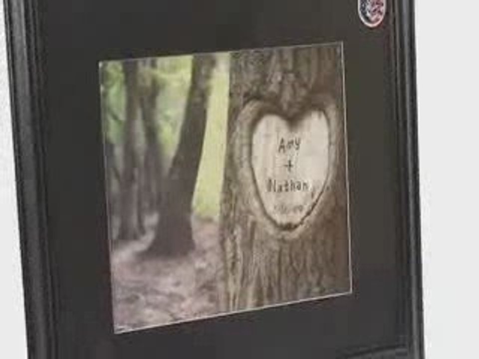 Personalized Tree of Love Print with Wood Frame