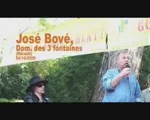 José Bové contre la plate-forme Système U, oct. 2009
