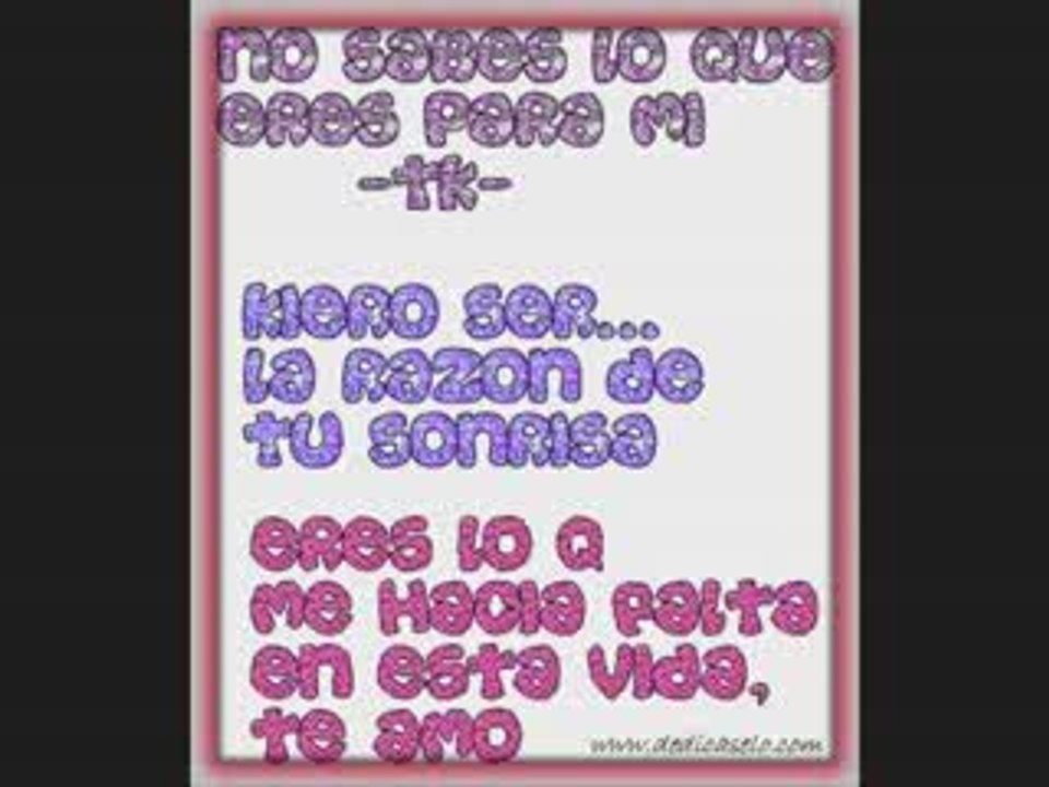 nada tendria sentido sin ti