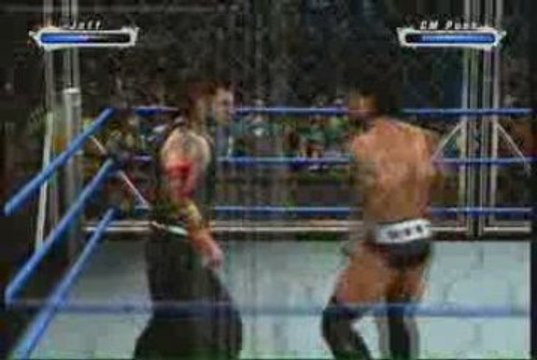 Jeff Hardy vs CM Punk Steel Cage Match Smackdown Vs Raw 2009