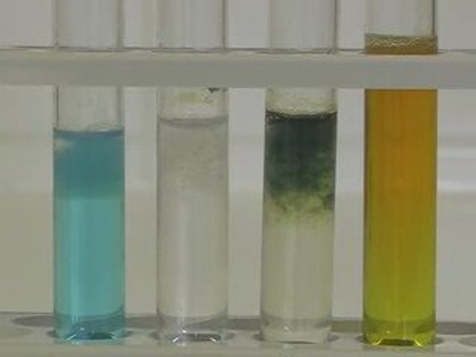 Tests identification d'Ions