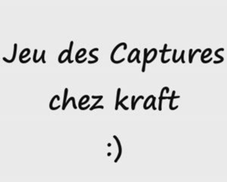 jeu des captures 11 octobre 2009