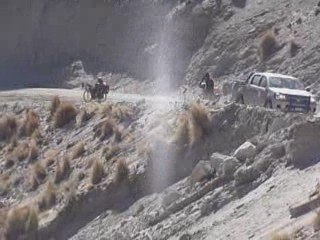 Une courte descente dans les sables des canyons