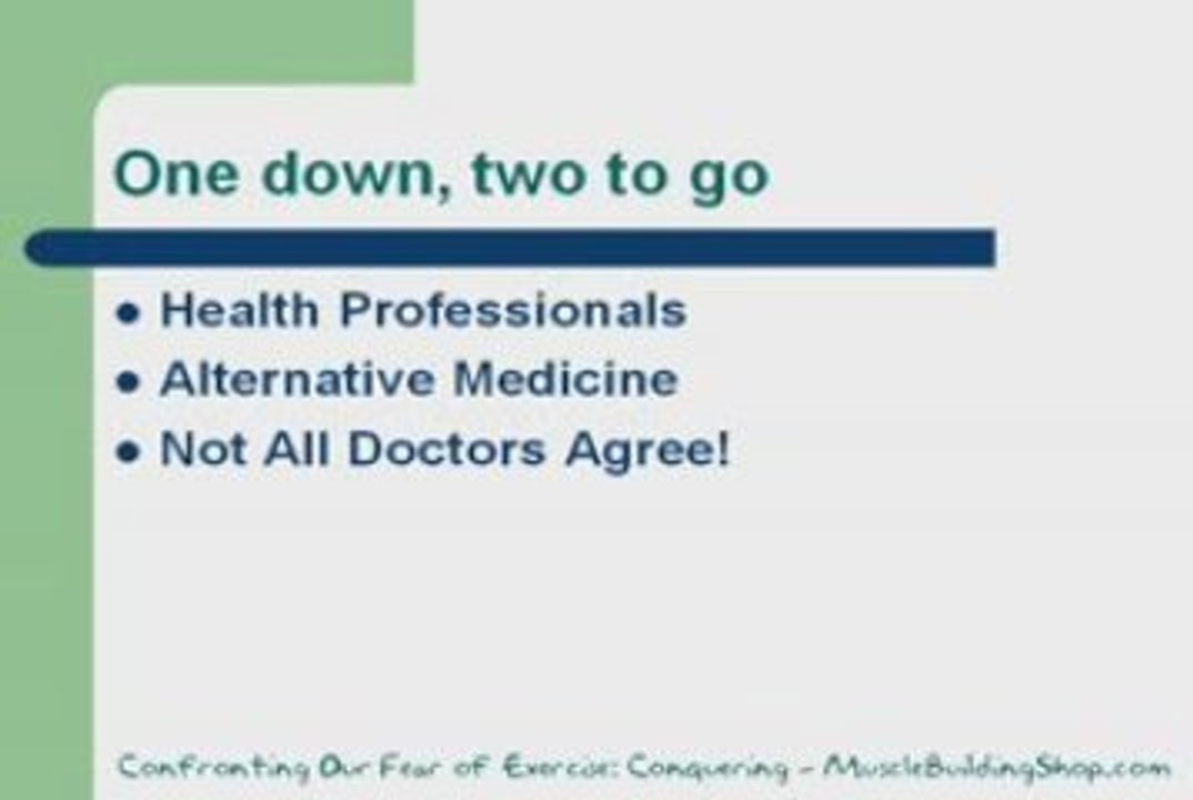 Confronting Your Fear of Exercise - Overcoming (2 of 2)