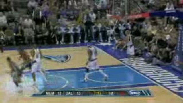 Darrell Arthur finishes the fast break with a big two-handed