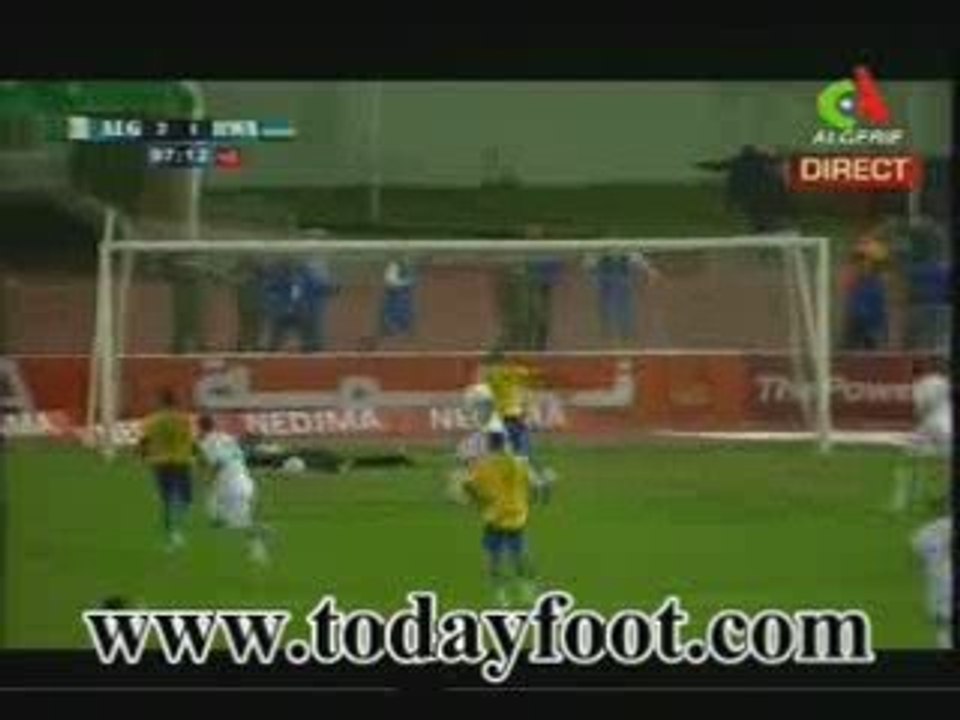 Algeria vs Rwanda 3-1 11/10/2009 But de Karim Ziani Penalty