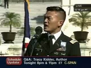 National Equality March Rally American Lt. Dan Choi speech