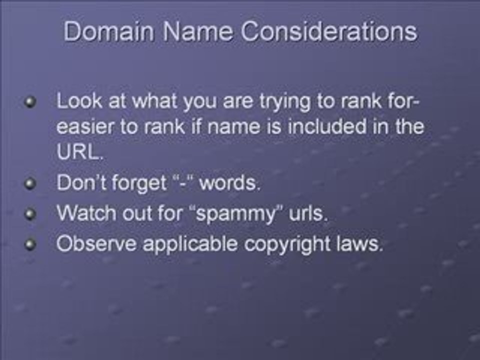 How to Pick a Domain Name