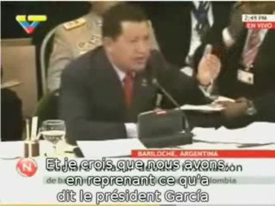 CHAVEZ et les bases us en colombie