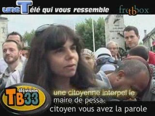 Manifestation à pessac contre le racisme