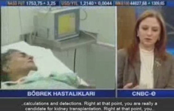 World Kidney Day Coverage on Turkish Television CNBC-E