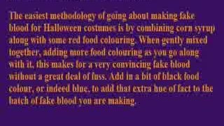 Easy To Make Fake Blood For Halloween Parties