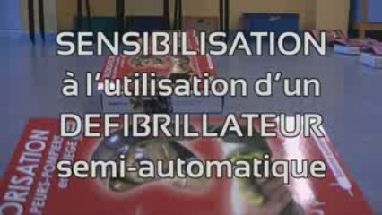 Sensibilisation à l'utilisation d'un débibrilateur pompiers
