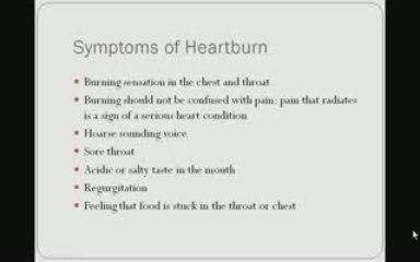 Symptoms of Heartburn and Indigestion