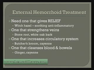 External Hemorrhoid Treatment