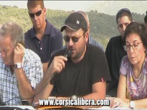 Conférence de presse de Corsica Libera à Galeria