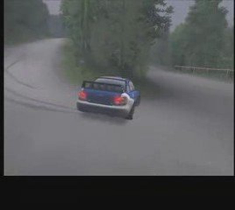 RBR Subaru wet tarmac run