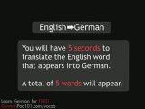 Learn German - Video Vocabulary Beginner #3