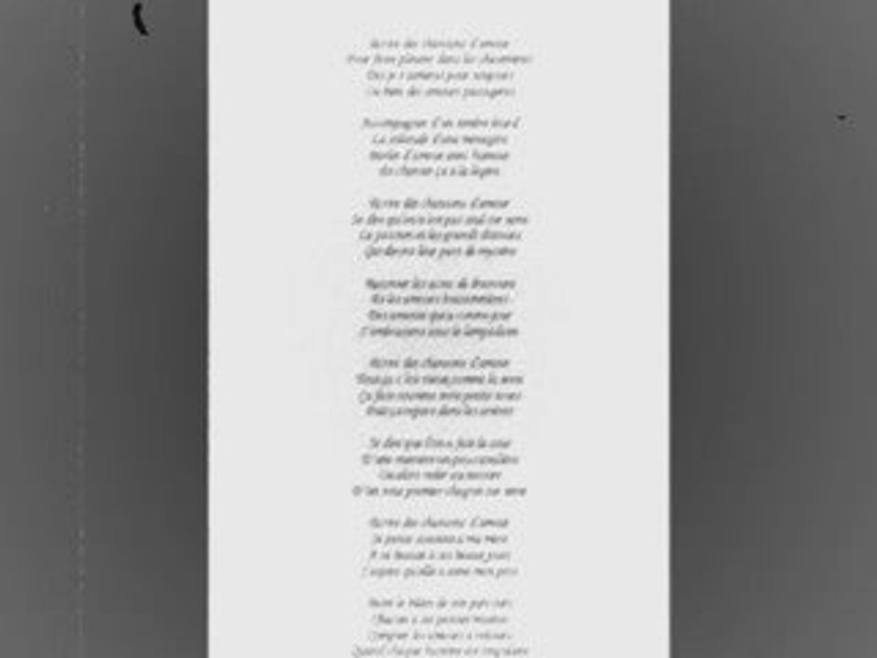 Chansons d'amour