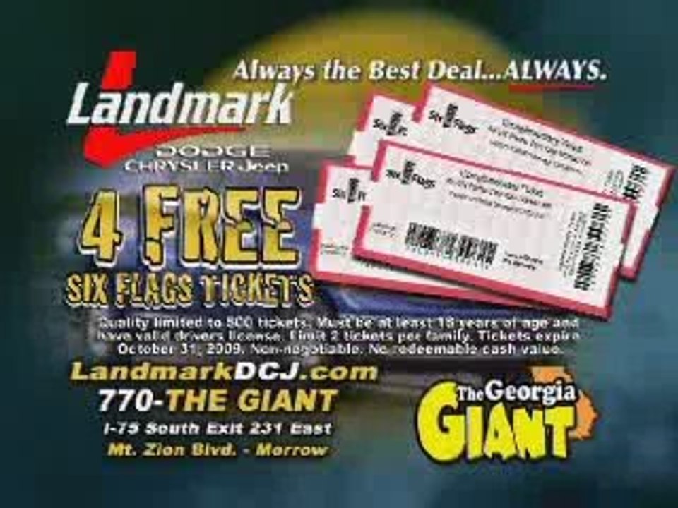 Landmark Dodge Chrysler Jeep-ATL-6 Flags-Test Drive Giveaway