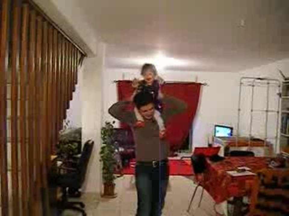 a cheval sur mon papa