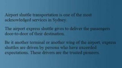 Sydney Airport Express Shuttle