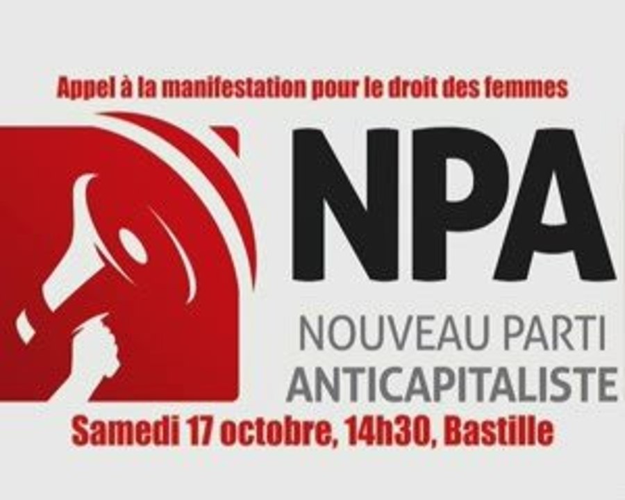 NPA: appel à la manif femmes