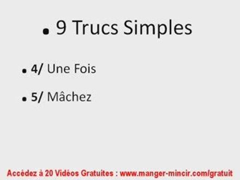 Amincissement : Comment Reussir votre Regime Amincissant