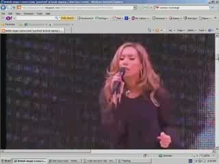leona lewis punhed t book signing