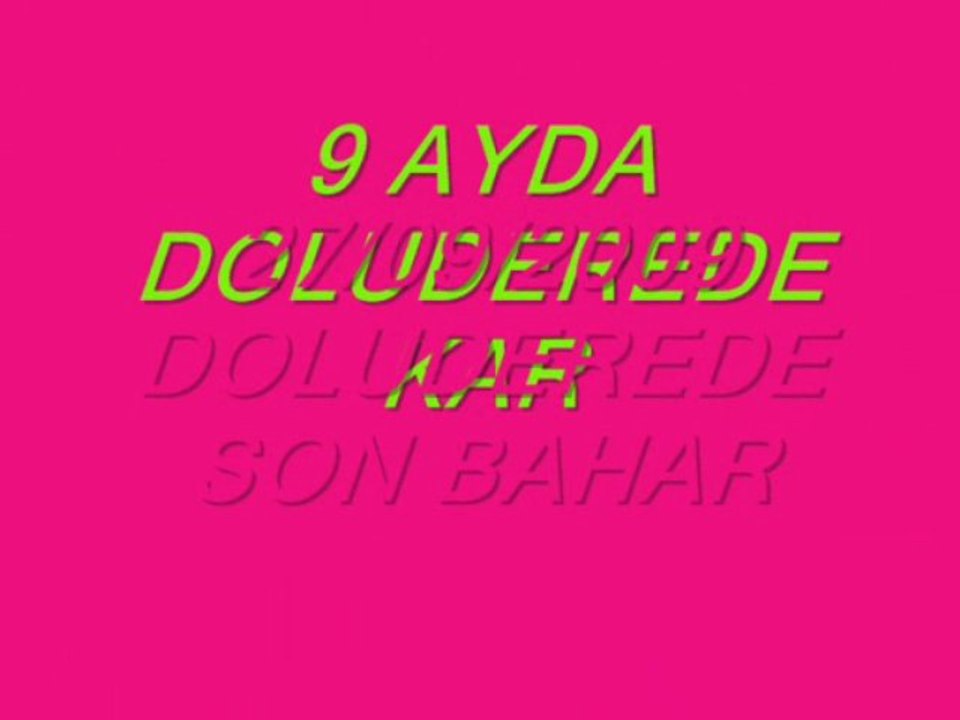 DOLUDERE DE EYLÜL AYINDA KAR