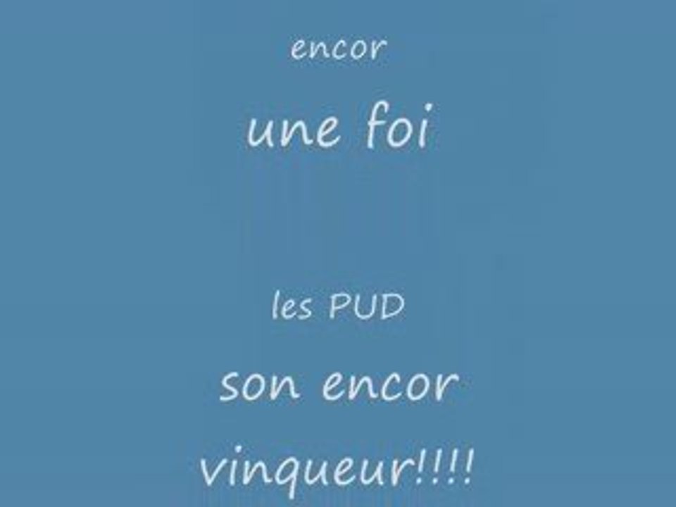 Sortie entre PUD
